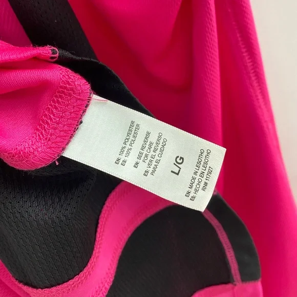 Reebok Pink and black Workout Tank Top Size L - Picture 8 of 9